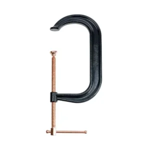 Palmgren 10In. Drop Forged Deep Throat C-Clamp W/ Copper Spindle (400 Series) 9629522