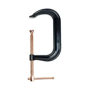 Palmgren 8In. Drop Forged Deep Throat C-Clamp W/ Copper Spindle (400 Series) 9629521