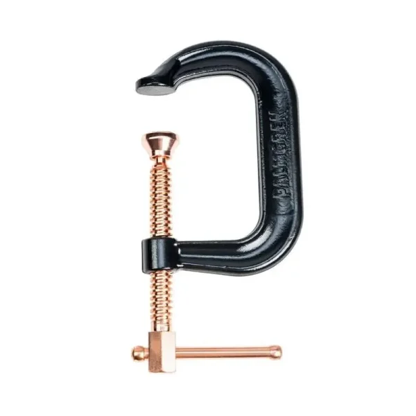 Palmgren 4In. Drop Forged Deep Throat C-Clamp W/ Copper Spindle (400 Series) 9629519