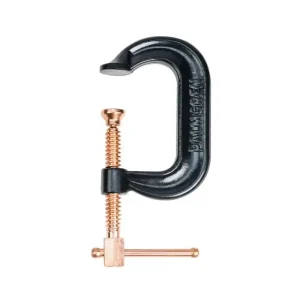 Palmgren 3In. Drop Forged Deep Throat C-Clamp W/ Copper Spindle (400 Series) 9629518
