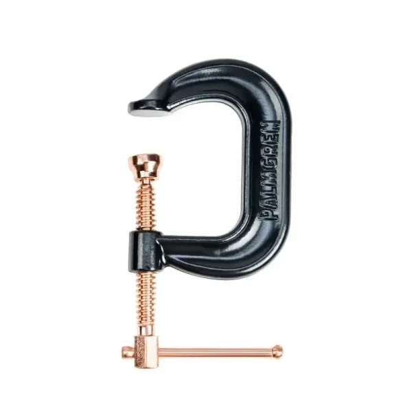 Palmgren 2In. Drop Forged Deep Throat C-Clamp W/ Copper Spindle (400 Series) 9629517