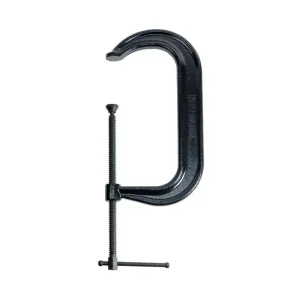 Palmgren 12In. Drop Forged Deep Throat C-Clamp W/ Black Oxide Spindle (400 Series) 9629516
