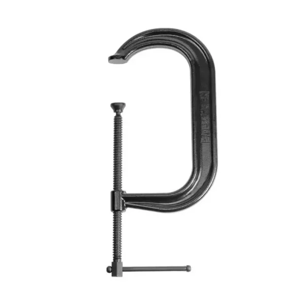 Palmgren 10In. Drop Forged Deep Throat C-Clamp W/ Black Oxide Spindle (400 Series) 9629515