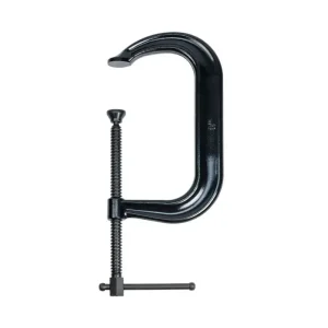 Palmgren 8In. Drop Forged Deep Throat C-Clamp W/ Black Oxide Spindle (400 Series) 9629514