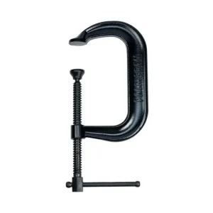 Palmgren 6In. Drop Forged Deep Throat C-Clamp W/ Black Oxide Spindle (400 Series) 9629513