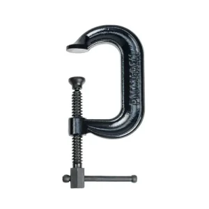 Palmgren 3In. Drop Forged Deep Throat C-Clamp W/ Black Oxide Spindle (400 Series) 9629511