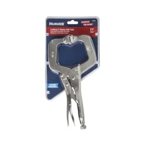 Palmgren 11In. Locking C-Clamp With Pads 71120