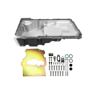 FiTech Plus LS Swap Oil Pan Ultra Low Profile Black, 6.10L w/Filter Capacity 130203