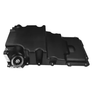 FiTech Plus LS Swap Oil Pan Medium Profile Black, 6.25L w/Filter Capacity 130202