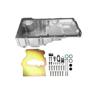 FiTech Plus LS Swap Oil Pan Ultra Low Profile Polished, 6.10L w/Filter Capacity 130103