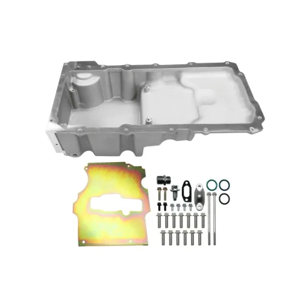 FiTech Plus LS Swap Oil Pan Medium Profile Satin 6.25L w/Filter Capacity 130002