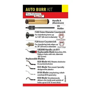 Shaviv Profession Kit – Auto-Burr Finishing and Deburring Kit 154-00052