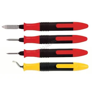 Shaviv Kit Scrape-Burr (3+1) 4 Piece Deburring Tool Kit 154-90081