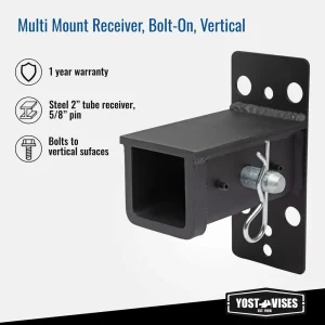 Yost Multi Mount Receiver, Bolt-On, Vertical