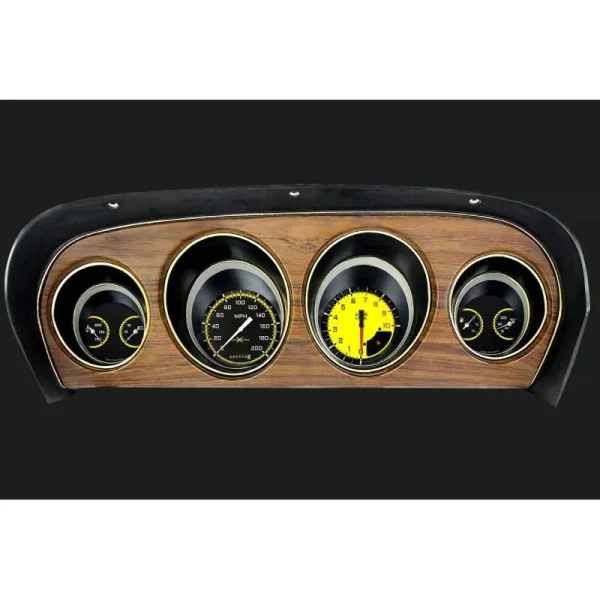 Classic Instruments Autocross Yellow 69-70 Mustang MU69AXY