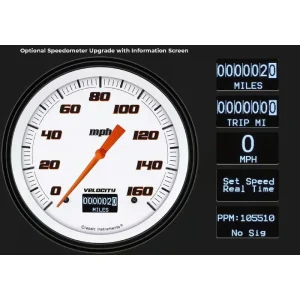Classic Instruments Velocity White Mustang 67-68 5 Gauge MU67VSW