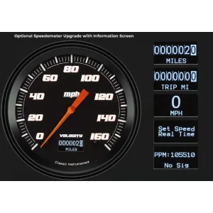 Classic Instruments Velocity Black Mustang 67-68 5 Gauge MU67VSB