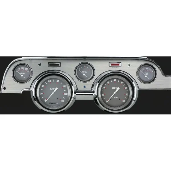 Classic Instruments SG Mustang 67-68 5 Gauge Brushed Aluminum MU67SGBA