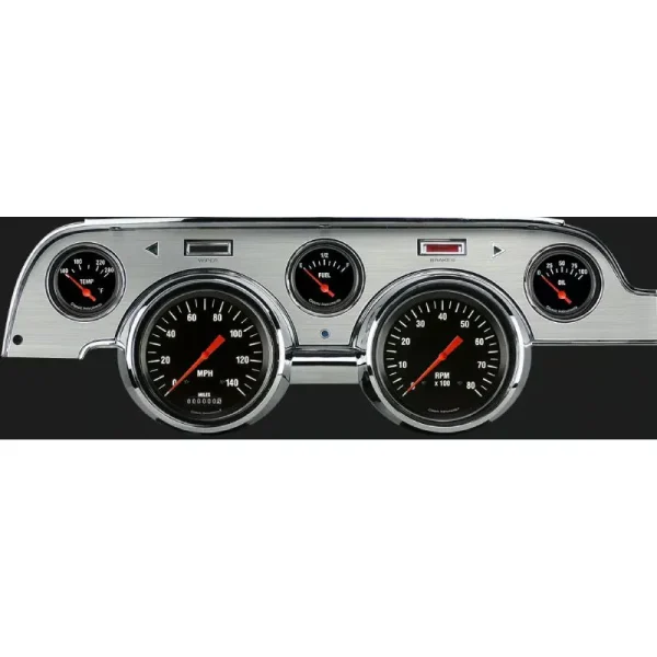 Classic Instruments Hot Rod Mustang 67-68 5 Gauge Brushed Aluminum MU67HRBA