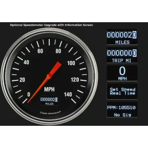 Classic Instruments Hot Rod Mustang 67-68 5 Gauge Brushed Aluminum MU67HRBA