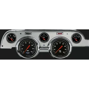 Classic Instruments Hot Rod ’67-68 Mustang OLED Brushed Aluminum MU67DHRBA