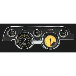 Classic Instruments Autocross Yellow ’67-68 Mustang OLED MU67DAXY