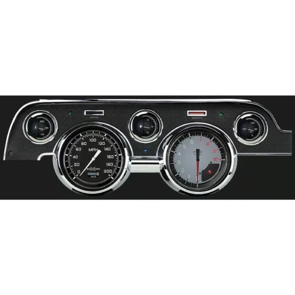 Classic Instruments Autocross Gray ’67-68 Mustang OLED MU67DAXG