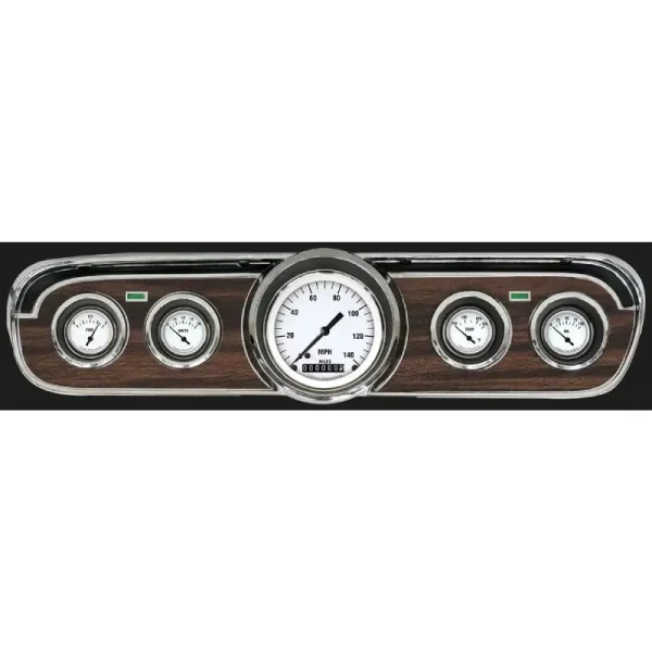 Classic Instruments White Hot 1965 Mustang 3in Speedo and F/O/V/T MUWH00