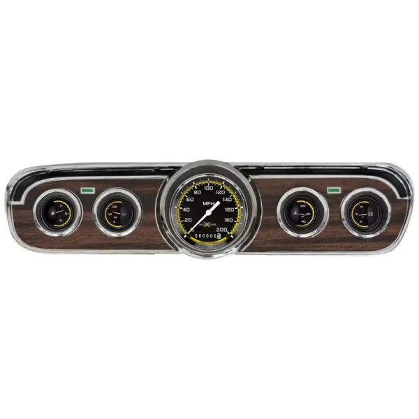 Classic Instruments Autocross Yellow 1965 Mustang 3 in Speedo and 4 Small MUAXY00
