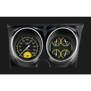 Classic Instruments Autocross Yellow 1967-68 Camaro Package CAM67AXY