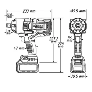 Hazet Cordless Impact Wrench 9213-1000/3