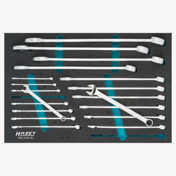 Hazet 19 Piece Combination Wrench Set 163-210/19