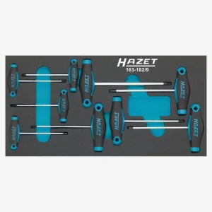 Hazet T-Handle Screwdriver Set 9Pc 163-182/9