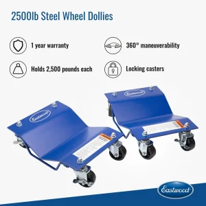Eastwood 2500lb Steel Wheel Dollies