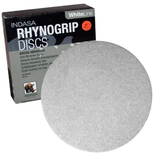Indasa Rhynogrip White Line 6 inch Sanding Disc 240 Grit 61-240