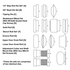 Jamey Jordan Signature Series Bead Roller Die Set 14pc