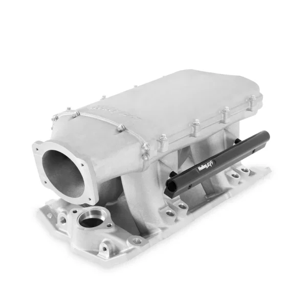 Holley SBC Hi-Ram Intake Manifold 95mm EFI Front-Feed Natural Finish 300-951