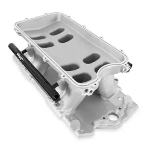 Holley SBC Hi-Ram Intake Manifold 105mm EFI Top-Feed Natural Finish 300-950