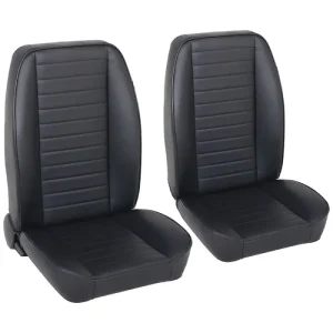 TMI Classic So-Cal Bucket Seats, Black Yukon Cricket Vinyl 47-9470-6470