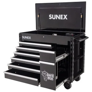 Sunex Tools JUIC’D Box 7 Drawer Powered Cart 8065PCBK