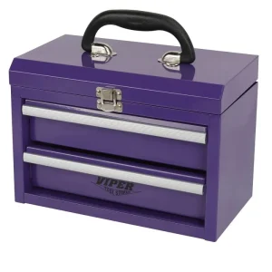 Viper Tool Storage 11-in 2-Drawer Micro Tool Box, Purple V1102MBPU
