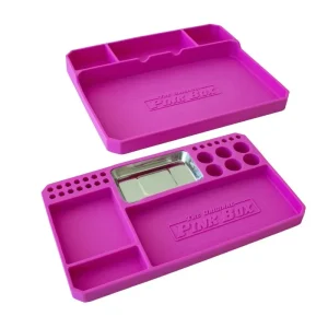 The Original Pink Box 2-Piece Flexible Parts Tray Set, Pink PB2FPT