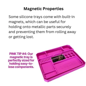 The Original Pink Box 2-Piece Flexible Parts Tray Set, Pink PB2FPT