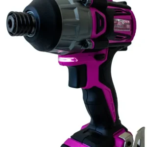The Original Pink Box 20V Lithium-Ion Brushless Cordless Impact Driver with 2Ah Battery, Pink PB20VD
