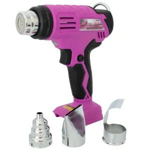 The Orignal Pink Box 20V Lithium-Ion Cordless Heat Gun with 2Ah Battery, Pink PB20VHG_2Ah_CHRGR