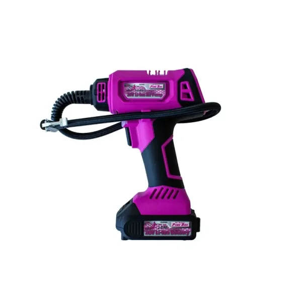 The Original Pink Box 20V Lithium-Ion Cordless Portable Air Pump with 2Ah Battery, Pink PB20VAP_2AH