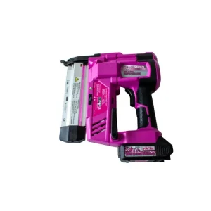 The Original Pink Box 20V Lithium-Ion Cordless Brad Nailer with 2Ah Battery, Pink PB20VNG_2AH_CHRGR