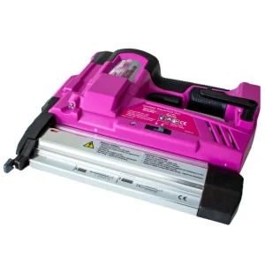 The Original Pink Box 20V Lithium-Ion Cordless Brad Nailer with 2Ah Battery, Pink PB20VNG_2AH_CHRGR
