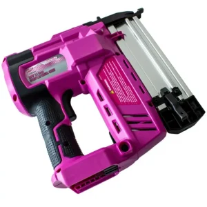 The Original Pink Box 20V Lithium-Ion Cordless Brad Nailer with 2Ah Battery, Pink PB20VNG_2AH_CHRGR
