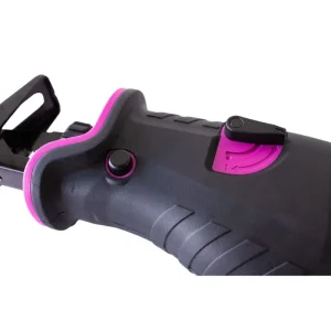 The Original Pink Box 20V Lithium-Ion Brushless Cordless Reciprocating Saw, with 2Ah Battery, Pink P